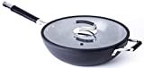 Ceramic 13' Wok with Natural Nonstick Coating, Lid Included - By DaTerra Cucina