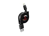 Cellet Retractable Lightning Cable, Charging Cord Compatible with Apple iPhone 13 Pro Max Mini 12 11 Xs Xr X SE 8 7 6 5 iPad Pro Air Mini 5,4 iPod Touch, Nano Feet- (MFI Certified) (Lighting (App