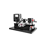 Mini Lathe,Lathe Tool Kit,Lathe with Powerful Motor 12000Rpm,Hss Turning Tool, Belt Protection Cover,60W Power Metal Machine