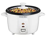 Proctor Silex Rice Cooker & Food Steamer, 8 Cups Cooked (4 Cups Uncooked), White (37534NR)