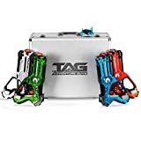 The Adventure Guys Laser Tag Guns Set of 4 with Premium Case - Multiplayer Lazer Tag Set w/ Bonus Interactive Bot for Target Practice - Great and Fun Game for The Whole Family