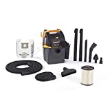 WORKSHOP Wet Dry Vacs WS0501WM Portable Wall Mount Wet Dry Shop Vacuum for Auto, Garage and In-Home with Car Cleaning Kit, 5 Gallon, 5.0 Peak HP
