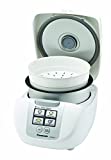 Panasonic 5 Cup (Uncooked) Rice Cooker with Fuzzy Logic and One-Touch Cooking for Brown Rice, White Rice, and Porridge or Soup – 1.0 Liter – SR-DF101 (White)