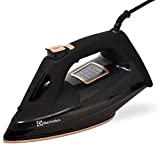 Electrolux SteadySteam Professional Steam Iron for Clothes - Even Heat Nonstick Ceramic Sole Plate, 1650 Watt Continuous Steam, 4 Temperature Settings with LCD Screen,