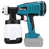 LINGYUE 18V Cordless Handheld Paint Sprayer for MAKITA Battery High Power HVLP Home Electric Spray Gun 800ml Container for Home and Outdoors, Painting Projects Such as Car, Bicycle, Chair etc