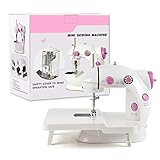NEX Mini Sewing Machine, Portable Sewing Machine for Beginner, Adjustable Dual Speed Double Thread, Needle Protector, Extension Table