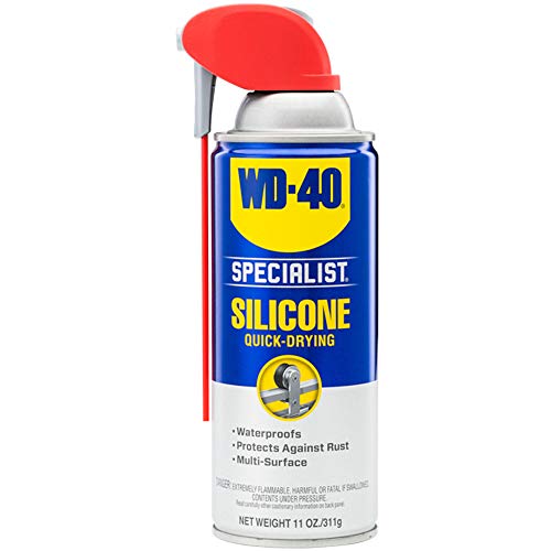 WD-40 Specialist Water Resistant Silicone Lubricant with SMART STRAW SPRAYS 2 WAYS 11 OZ
