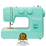 Janome Arctic Crystal Easy-to-Use Sewing Machine with Interior Metal Frame, Bobbin Diagram, Tutorial Videos, Made with Beginners in Mind!
