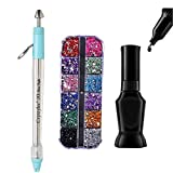Magic Diamond Painting Pen Diamond Painting Tools 5D Diamond Painting Painting Cross Stitch Embroidery Accessories Double-Head Manual Point Drill Pen&Rhinestone Multi-Function