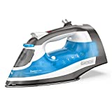 Black+Decker One Step Steam Iron with Stainless Nonstick Soleplate and Cord Reel, Size, Blue