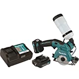 Makita CC02R1 12V MAX CXT Lithium-Ion Cordless Tile/Glass Saw Kit, 3-3/8'