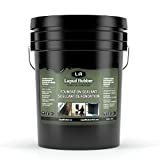 Liquid Rubber Foundation and Basement Sealant - Indoor & Outdoor Use - Easy to Apply - Waterproof Coating - Black, 5 Gallon