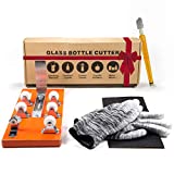 Bottle Cutter & Glass Cutter Kit - DIY Glass Cutting Machine for Cutting Wine, Beer Bottles - Glass Bottle Cutter Kit for Round Bottles, Mason Jars - Includes Safety Gloves & Accessories