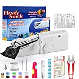 Stywvoe Portable Sewing Machine, Mini Sewing Professional Cordless Sewing Handheld Electric Household Tool - Quick Stitch Tool for Fabric, Clothing, or Kids Cloth Home Travel Use-white113