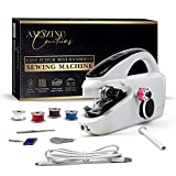Amazing Creations Portable Handheld Sewing Machine - Includes USB Cable, Bobbins, Threader, Spindle and Replacement Needle - Travel-Friendly and Easy to Use - Durable ABS Construction