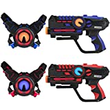 ArmoGear Laser Tag (2-Pack) | Laser Tag Guns with Vests Set of 2 | Lazer Tag Toy for Kids indoor & Outdoor Play | Laser Guns for Boys & Girls Ages 8+