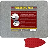 Wool Pressing Mat - 17' x 13.5' Quilting Ironing Pad - Easy Press Wooly Felted Iron Board for Quilters, Great for Quilting & Sewing Projects by Savina