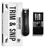 MANSCAPED Trim and Snip 3.0, Men's Grooming Kit, Includes The Lawn Mower 3.0 Ergonomically Designed Powerful Waterproof Trimmer and The Shears 2.0 Manicure Set. Male Grooming and Care kit.