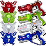 Play22 Laser Tag Sets Gun Vest - Infrared Laser Tag Set 4 Guns 4 Vests - Laser Tag Gun Toys for Indoor Outdoor - Laser Tag Game Set Best Gift Boys Girls – Original