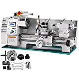 BestEquip Metal Lathe 8x16 Inch,Mini Metal Lathe Infinitely Variable Speed 2250RPM,Precision Lathe Machine 750W,Metal Working Lathe, Small Metal Lathe,for Precision Parts Processing